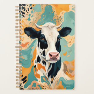 Agenda Impressão de Animal Vaca Personalizada