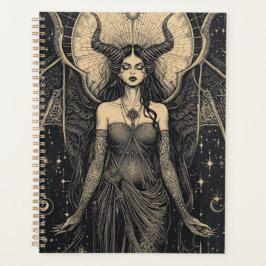 Agenda Impressão de Arte de Anjo Celestial Sombrio | Deus