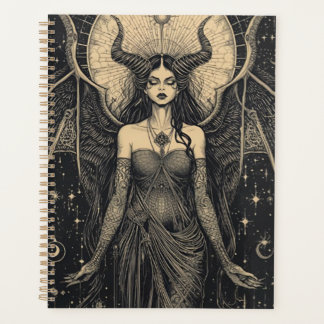 Agenda Impressão de Arte de Anjo Celestial Sombrio | Deus