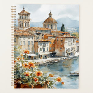 Agenda Impressão de Arte em Aquarela Vintage da Costa Ama