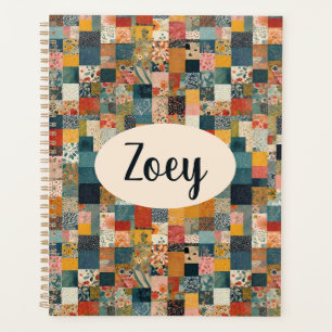 Agenda Impressão de Colcha de Patchwork Personalizada