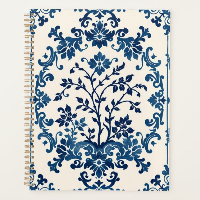 Agenda Impressão de Porcelana Blue Willow (Frente)