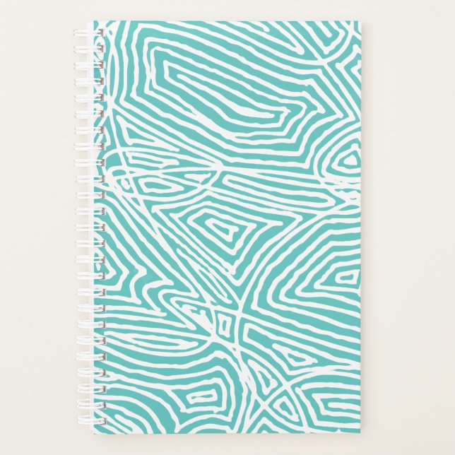 Agenda Impressão Digital Teal (Frente)