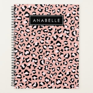 Agenda Impressão Leopardo, Manchas, Leopardo Rosa, Seu No