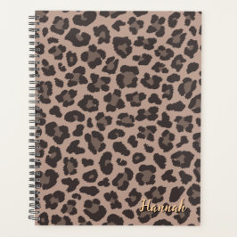 Agenda Impressão Leopardo Personalizável