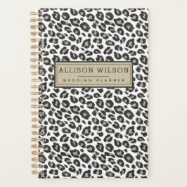 Agenda Impressão na moda Tan Leopard