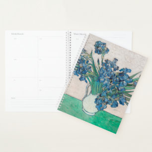 Agenda Impressionismo da pintura de Van Gogh Iris Vase