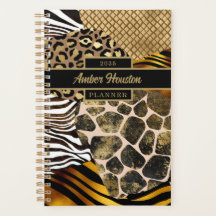 Impressões de animais mistos a frio com realces Do