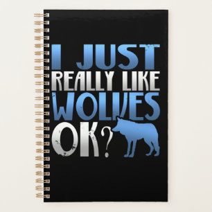 Agenda Incrível Eu Gosto Muito De Lobos, Ok? Wolf Lover