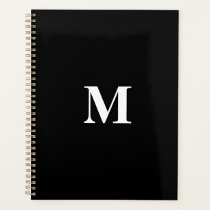 Agenda Iniciais do Monograma Nome Personalizado Dif Branc