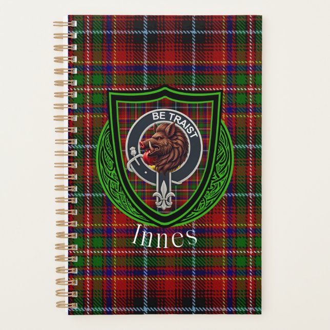 Agenda Innes Scottish Clan Tartan & Crest (Frente)