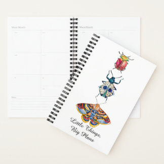 Agenda Insetos Coloridos em Aquarela