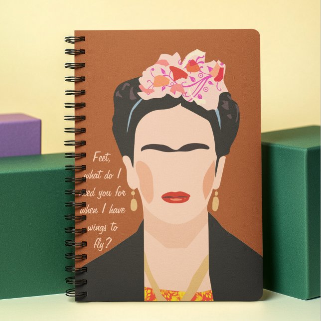 Agenda Inspiração Cotação Frida Kahlo Ilustração Mulheres (Criador carregado)