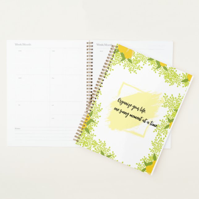Agenda Inspirado em Citrinos Motivacional  (Exibição)
