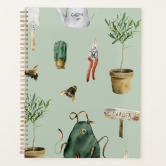 Agenda Inspirado no jardim, plantas, abelhas, natureza ao