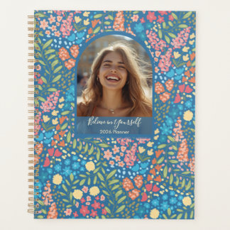 Agenda Inspirational Floral Photo Weekly Monthly Planner