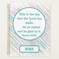 Inspirational Psalm 118:24 Christian Multi-Colour