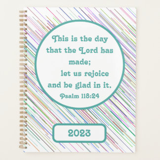 Agenda Inspirational Psalm 118:24 Christian Multi-Colour