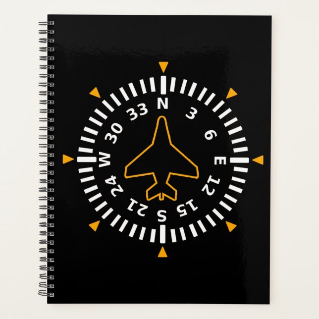 Agenda Instrumento de Voo de Compass de Aeronaves (Frente)