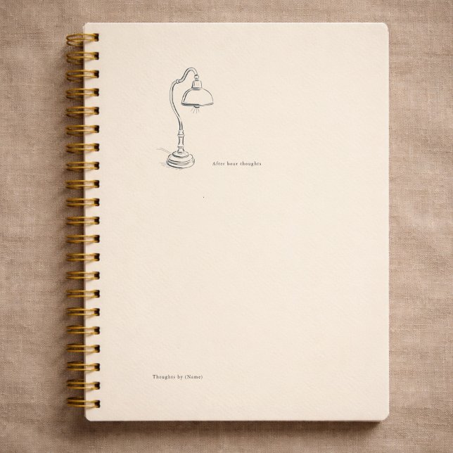 Agenda Introvert Gift Minimalist Line Art Quiet Solitude  (Criador carregado)