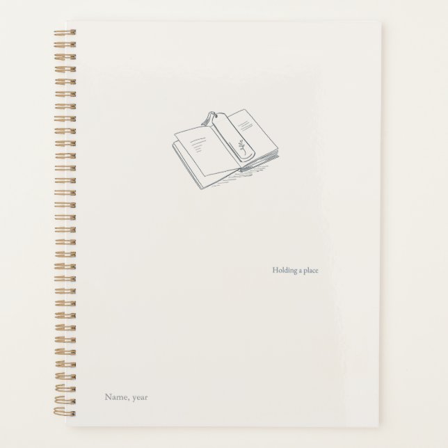 Agenda Introvert Minimalist Black and White Art Planner (Frente)