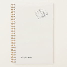 Agenda Introvert Minimalist Line Art Literary Gift