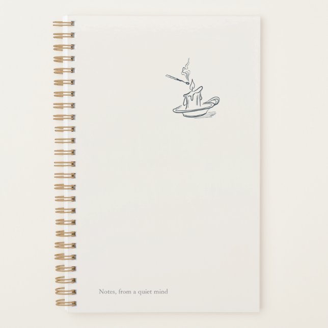 Agenda Introvert Quiet Solitude Minimalist Planner (Frente)