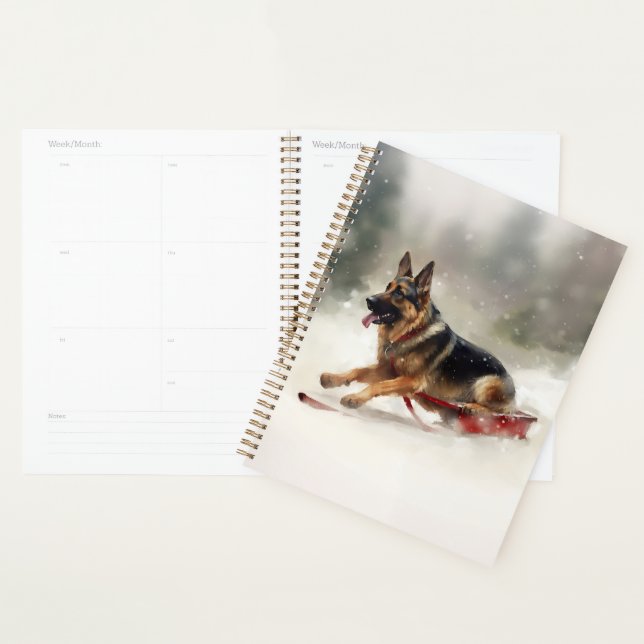 Agenda Inverno de german shepherd Natal (Exibição)