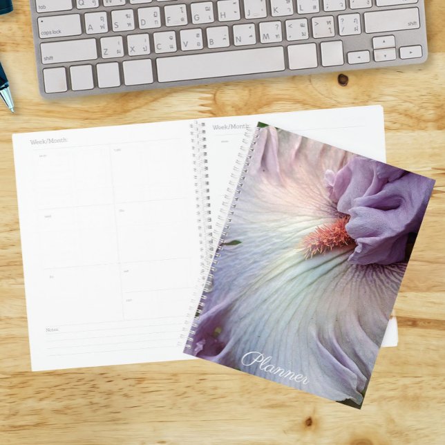 Agenda Íris Floral Barbudos Roxo Claro (In Situ)