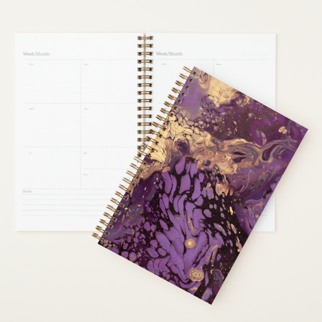 Agenda iris gold ink swirl : (Exibição)