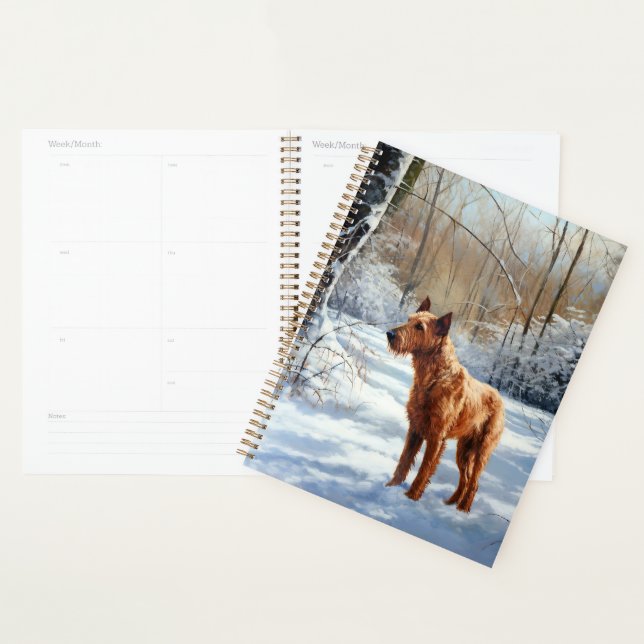 Agenda Irish Terrier Deixe Nevar Natal (Exibição)