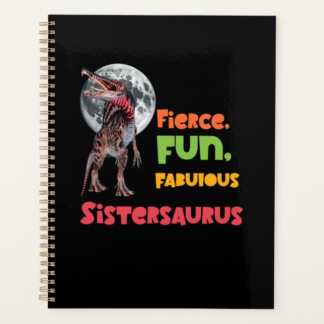 Agenda Irmãs Saurus Esquadrão de Dinossauros Irmãs Combin (Frente)