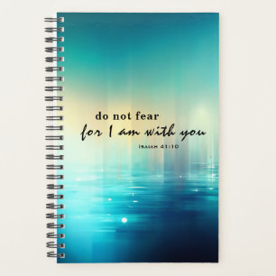 Agenda Isaiah 41:10 Estou com você Bíblia Verse Blue