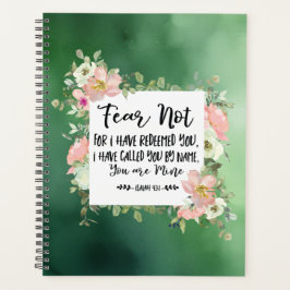 Agenda Isaiah 43:1 Medo Não Por Eu Ter Resgatado Sua Bíbl