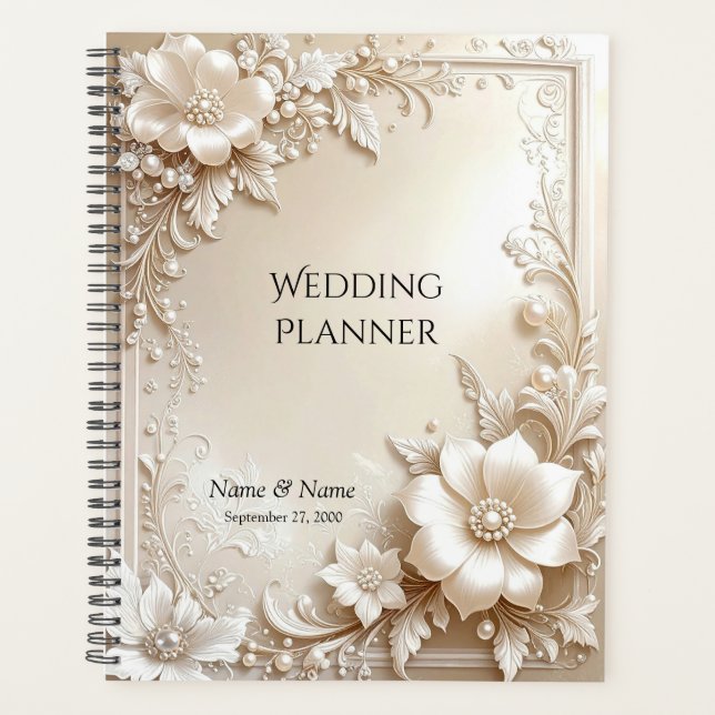 Agenda Ivory Flowers Planner (Frente)