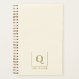 Agenda Ivory & Gold 2026 Monogram | Custom Gift