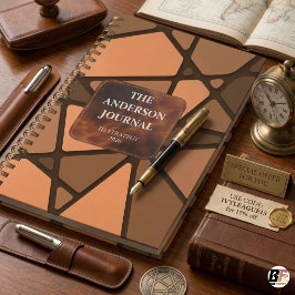 Agenda "Ivy League" Personalizado Premium Geométrico Terr