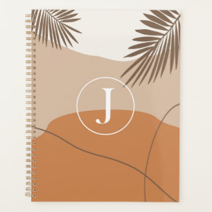 Agenda J - Monograma Inicial - Letra J Design abstrato
