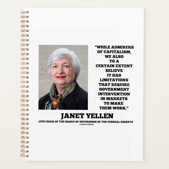 Agenda Janet Yellen Admirers Capitalismo Governação Inter (Frente)