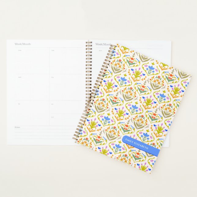 Agenda Jardim Alegre Botânico Personalizado  (Exibição)