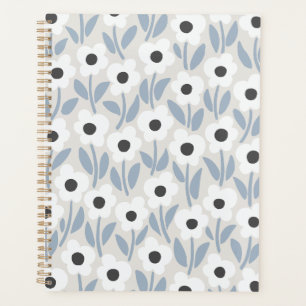 Agenda Jardim de Chalkflower Azul Vibe de Inverno