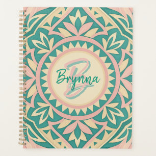 Agenda Jardim de Primavera cor-de-rosa