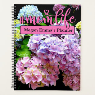 Agenda Jardim Hydrangea, rosa, azul, mãe floral roxa