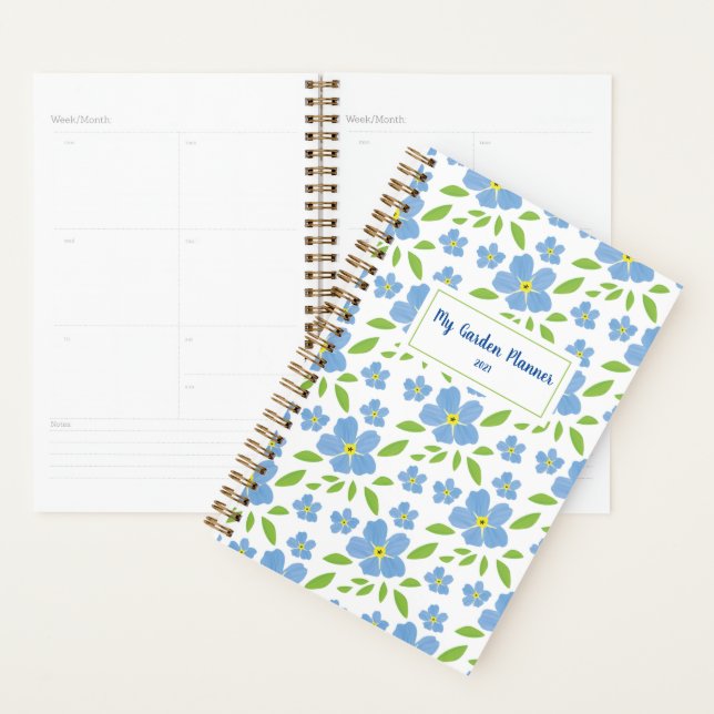 Agenda Jardim Personalizado Floral do Knot do Esqueciment (Exibição)