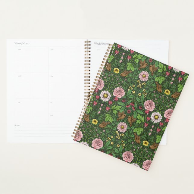 Agenda Jardim selvagem em verde (Exibição)