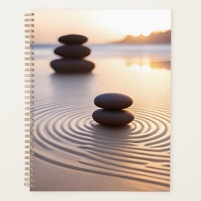 Agenda Jardim Zen Minimalista (Frente)
