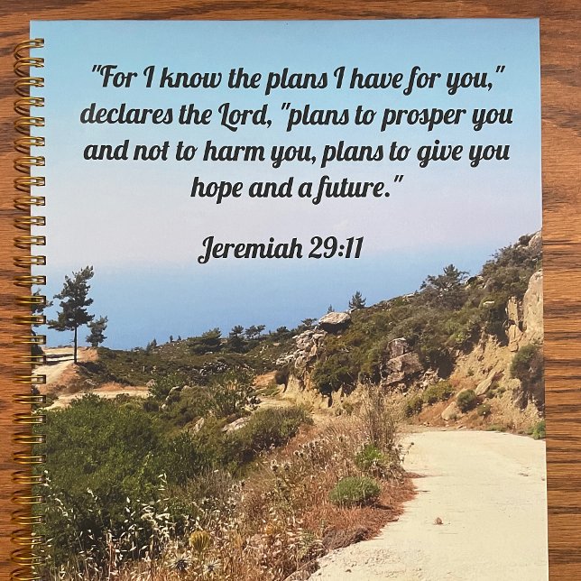 Agenda Jeremiah 29:11 Custom Bible Verse Dirt Road (Criador carregado)