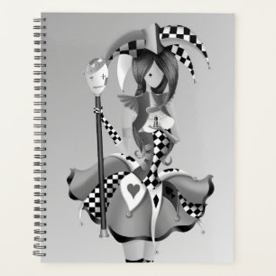 Agenda Jester Excêntrico e Rei das Marionetes Cinza 