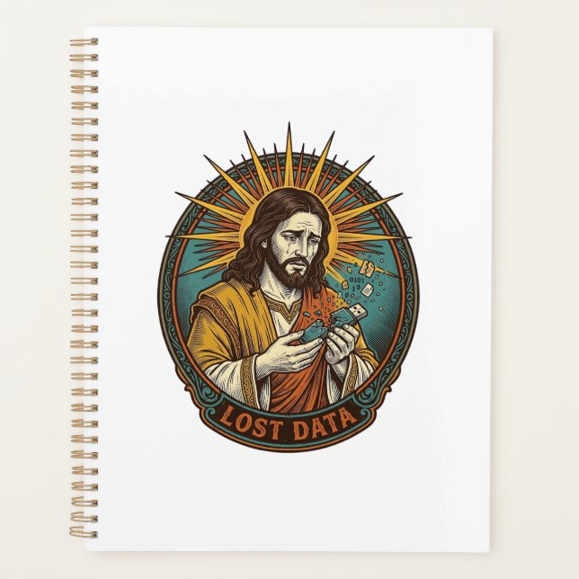 Agenda Jesus Crushed USB Flash Drive Lost Data Humor_1 (Frente)