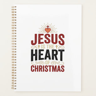 Agenda Jesus É o Coração do Camiseta Vintage de Natal
